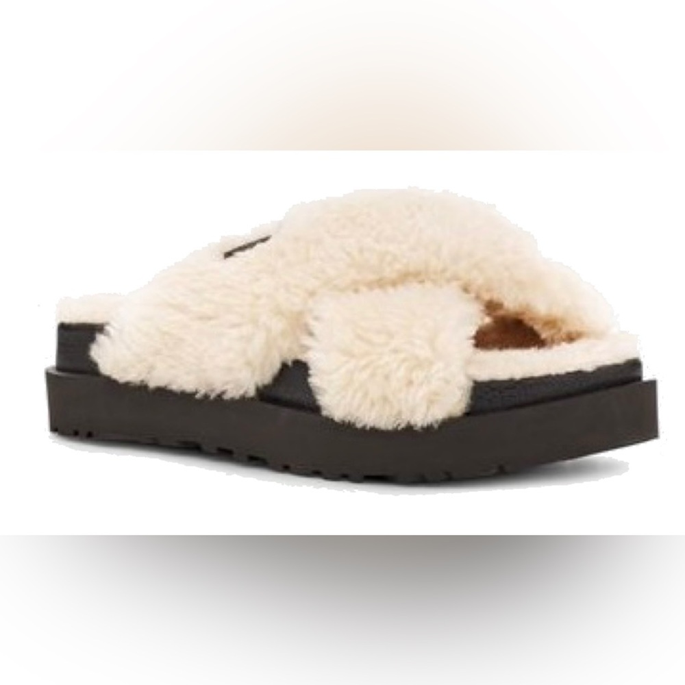 UGG Fuzz Sugar Cross Slide